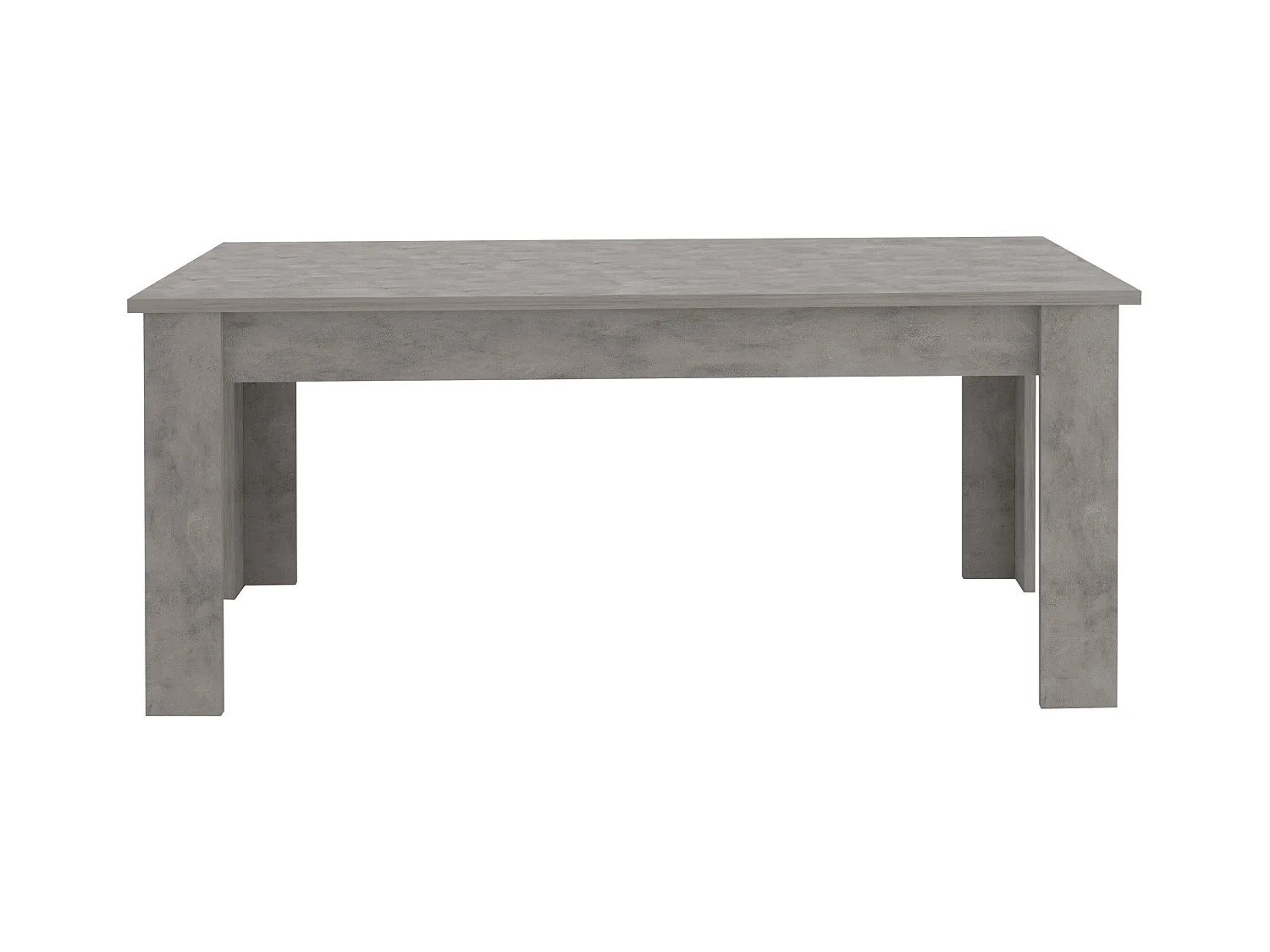 Mesa extensible 140-190 x 90 cm gris para comedor salón Jesi Stone