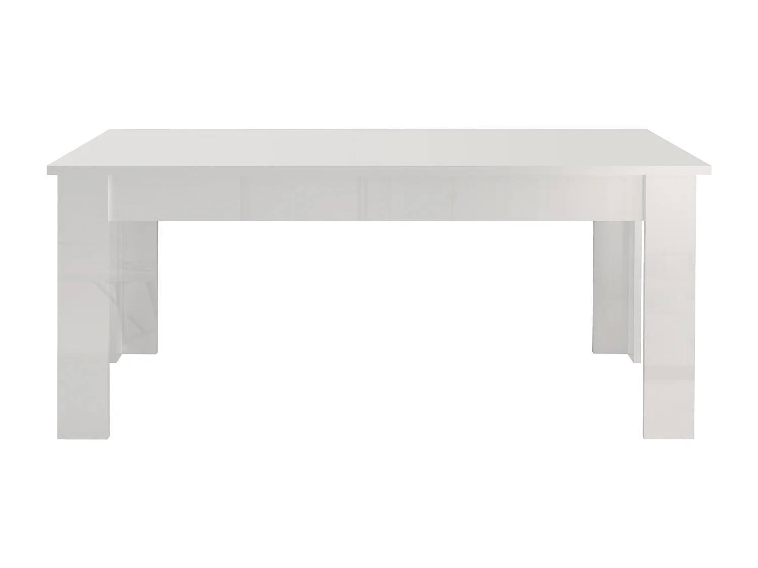 Table à manger extensible 8-10 personnes design moderne blanc Jesi Long