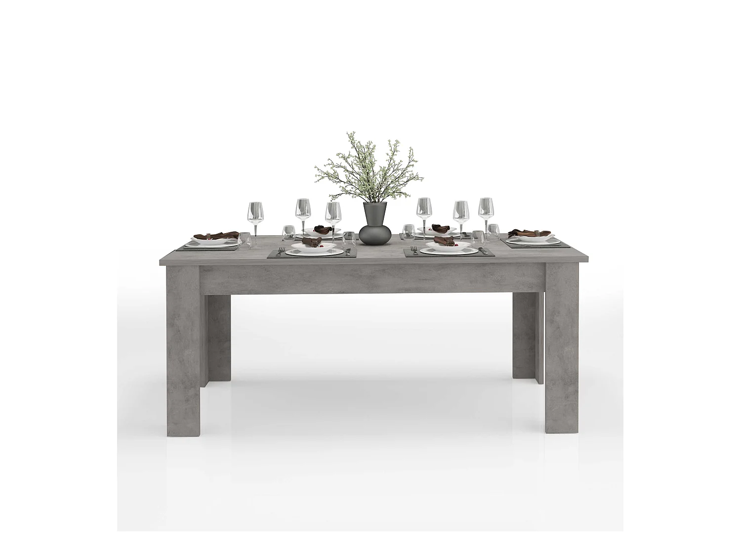 Tavolo allungabile Jesi ideale per 6-8 persone colore bronx 160/210x90x75 cm