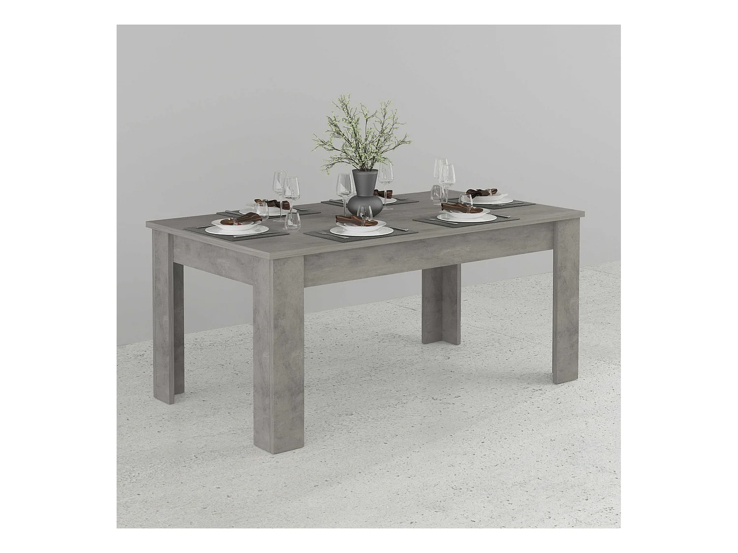 Tavolo allungabile Jesi ideale per 6-8 persone colore bronx 160/210x90x75 cm