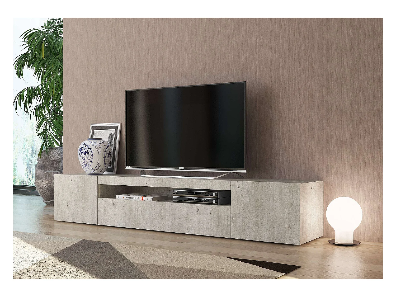 Mobile per TV daiquiri L 200 x H 36.5 x P 40 cm grigio