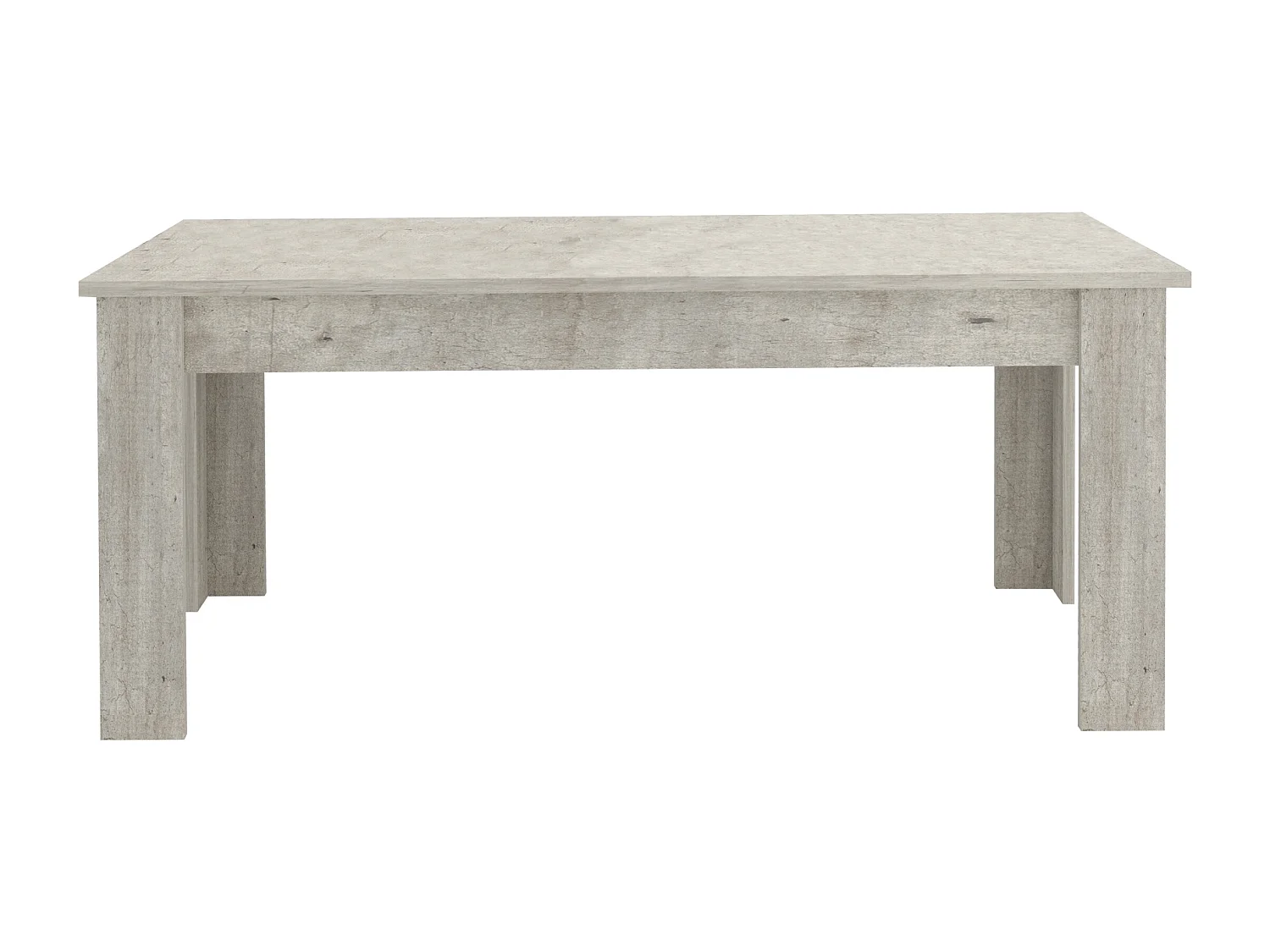 Table À Manger Extensible 4-8 personnes bois blanc salon Jesi Gris