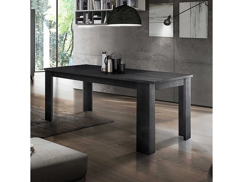 Tavolo allungabile Jesi ideale per 6-8 persone colore ardesia 160/210x90x75 cm