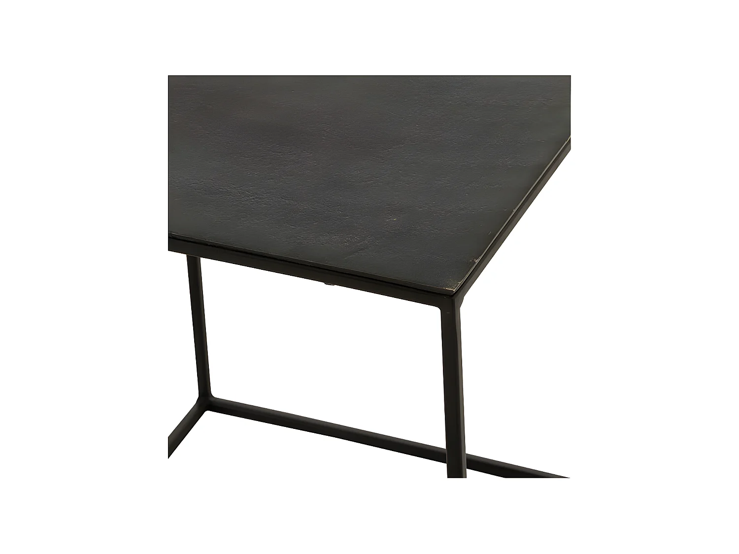 Tables gigognes carrées Métal noir - ZANDVORT