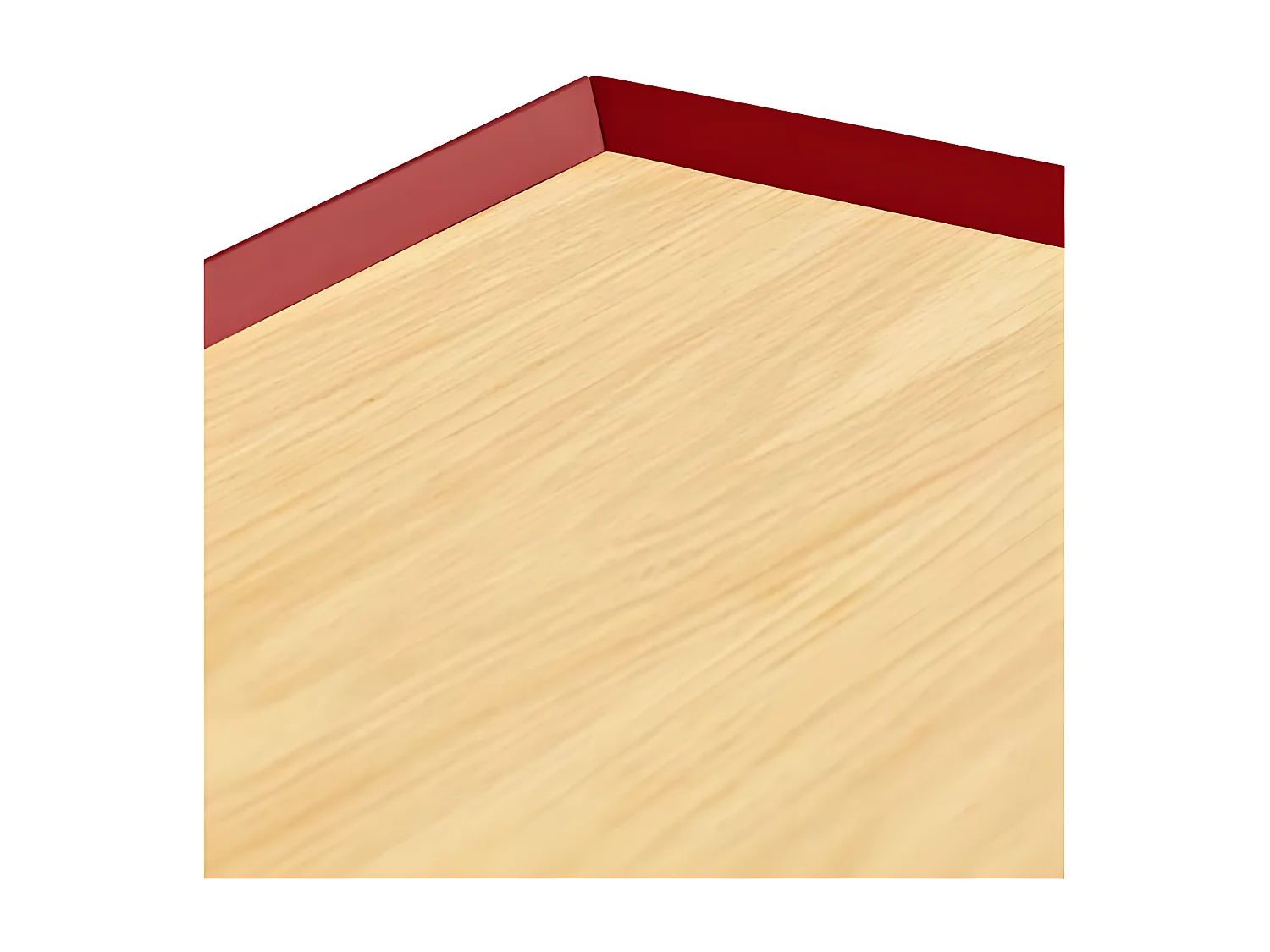 Buffet 3 portes 3 tiroirs Rouge/Chêne - TEULAT ARISTA