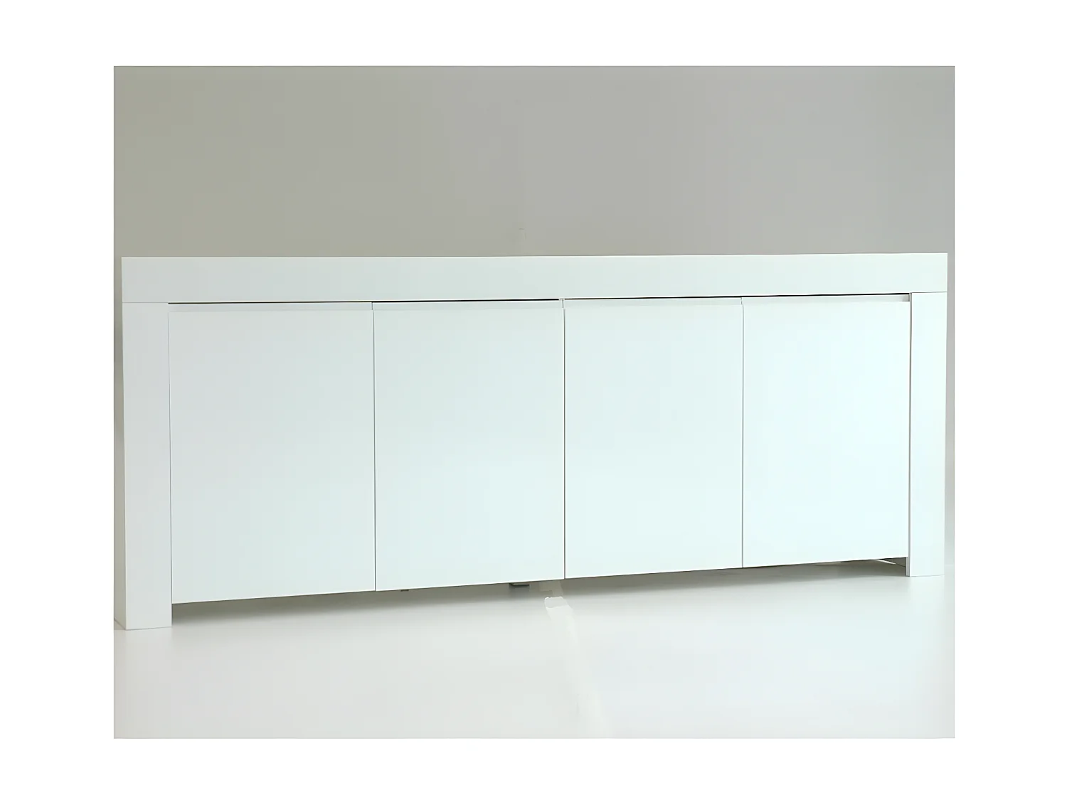 Buffet 4 portes laqué Blanc brillant - PISA