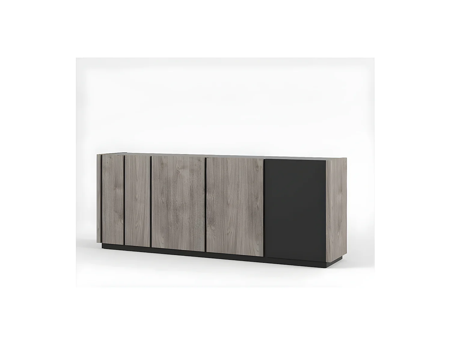 Buffet 4 portes Bois/Métal - LEOKI