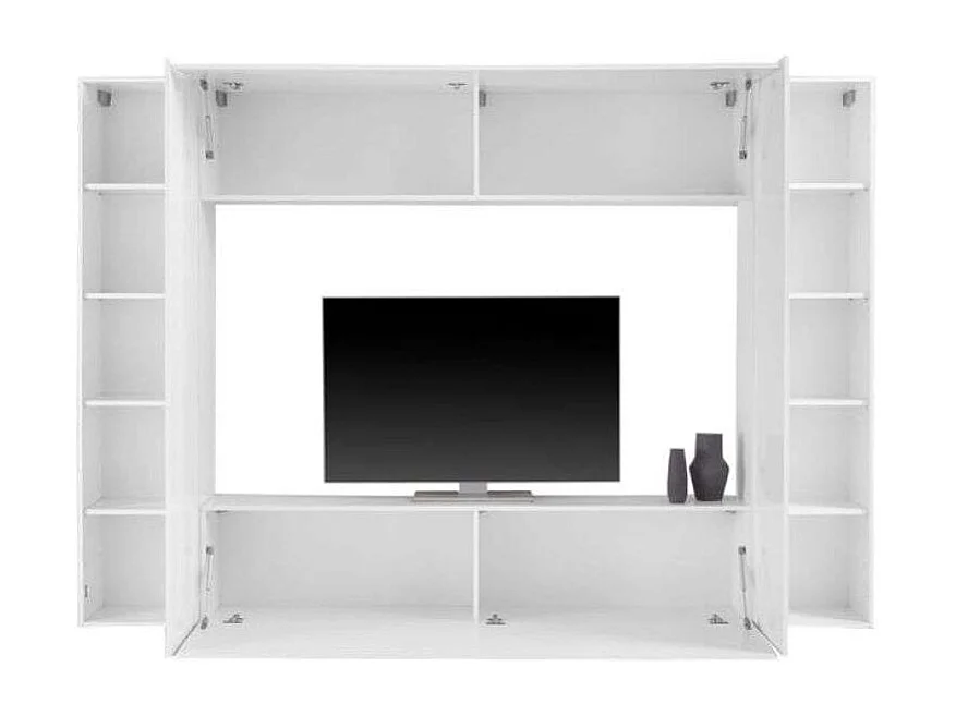 Parete attrezzata soggiorno porta TV 2 colonne pensile sospeso Joy Mold