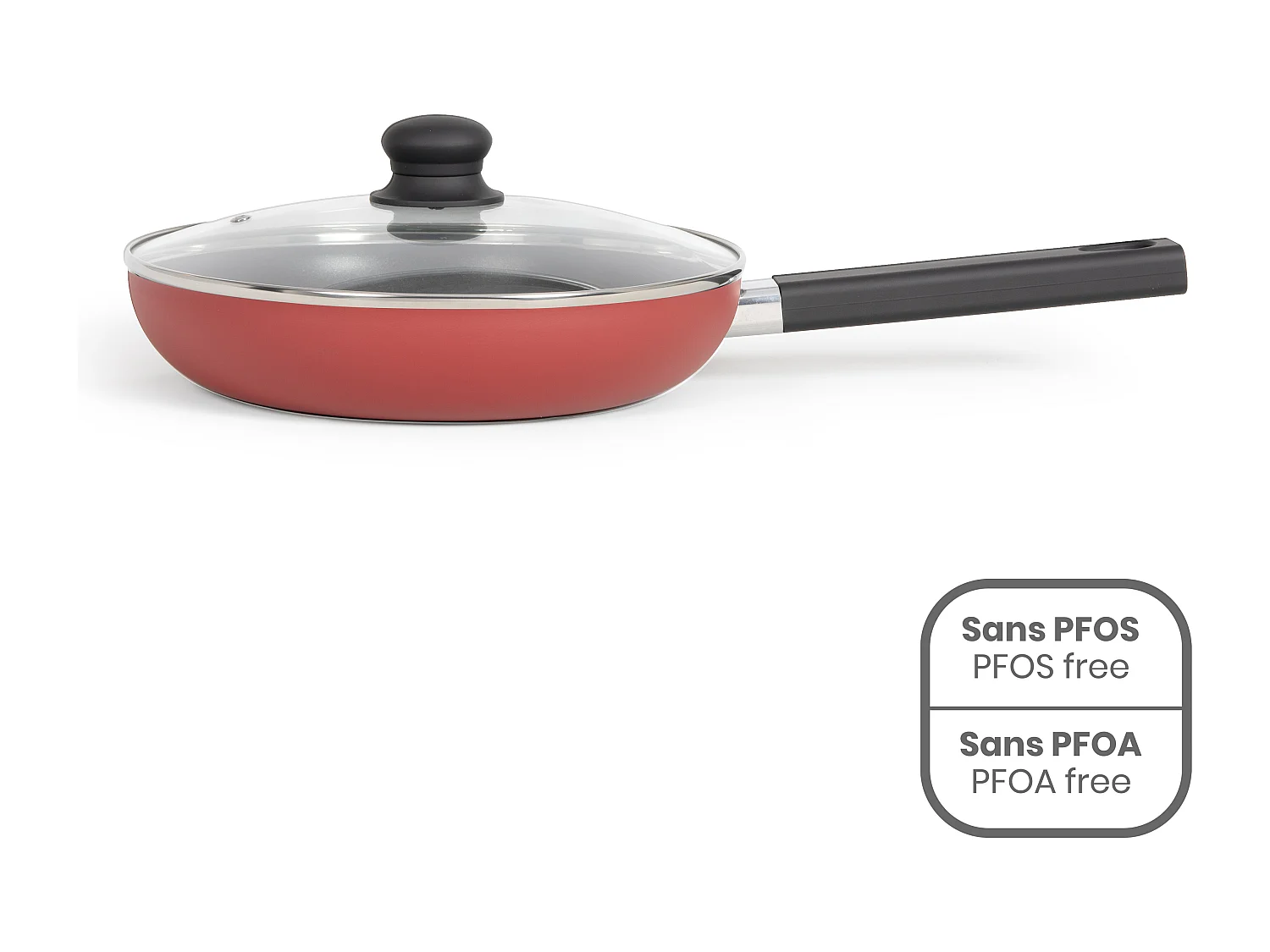 Livoo Sauteuse antiadhésif 26cm avec couvercle - MEP153R