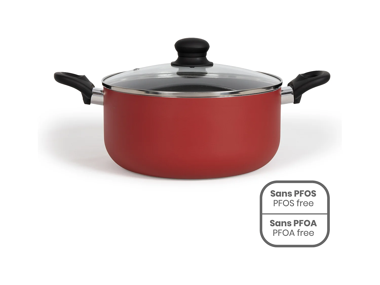 Livoo Faitout aluminium 24cm avec couvercle - MEP150R