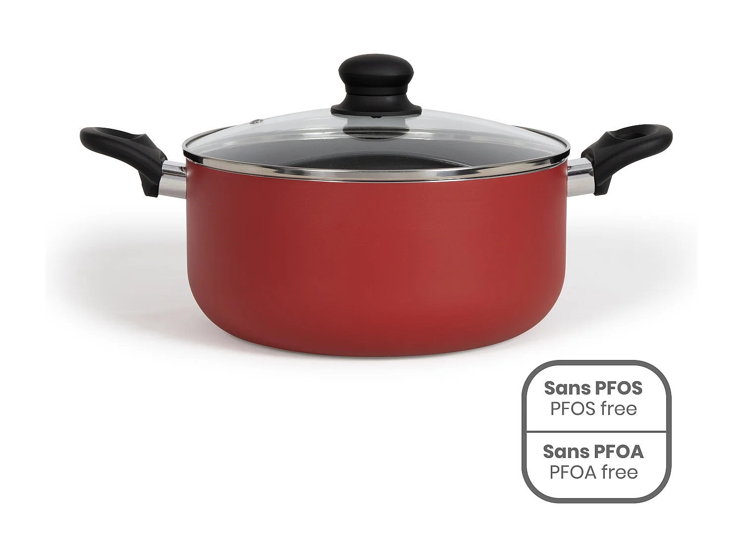 Livoo Faitout aluminium 24cm avec couvercle - MEP150R