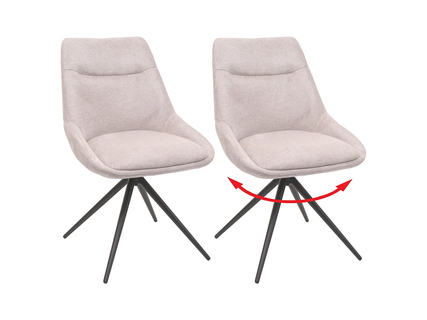 Esszimmerstuhl MCW-M65, Creme-beige