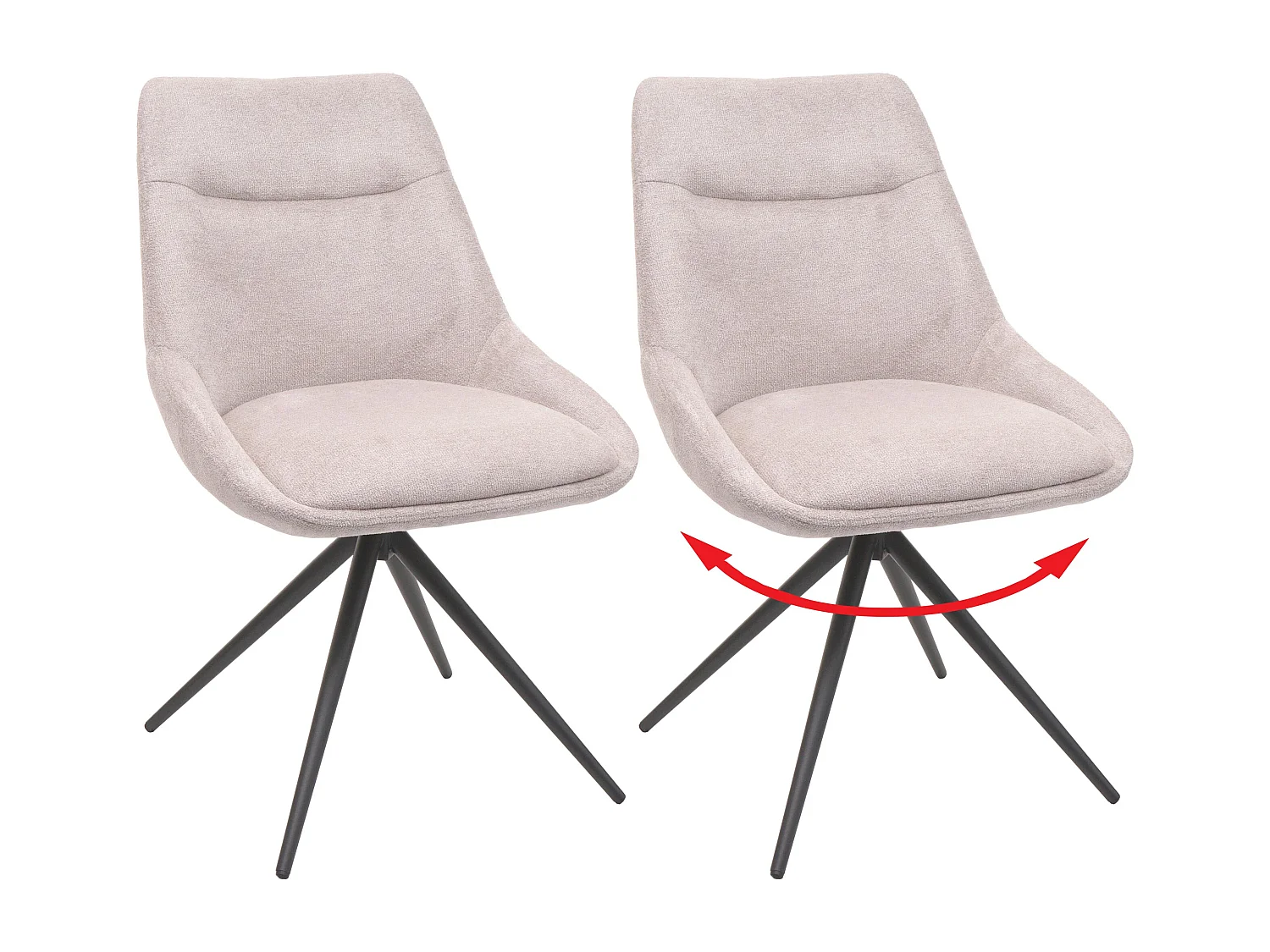 Esszimmerstuhl MCW-M65, Creme-beige