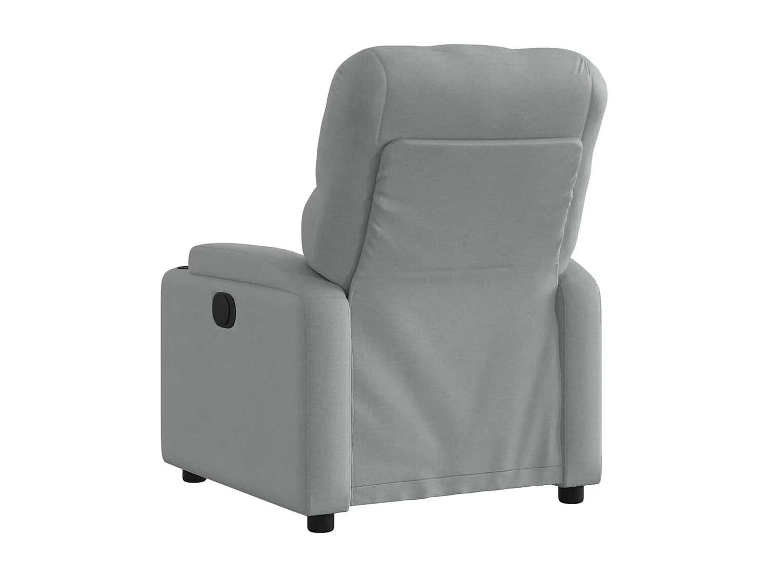 Fauteuil relax TV rembourrage tissu grise 74 x 86.5 x 93.5 cm DEC027905