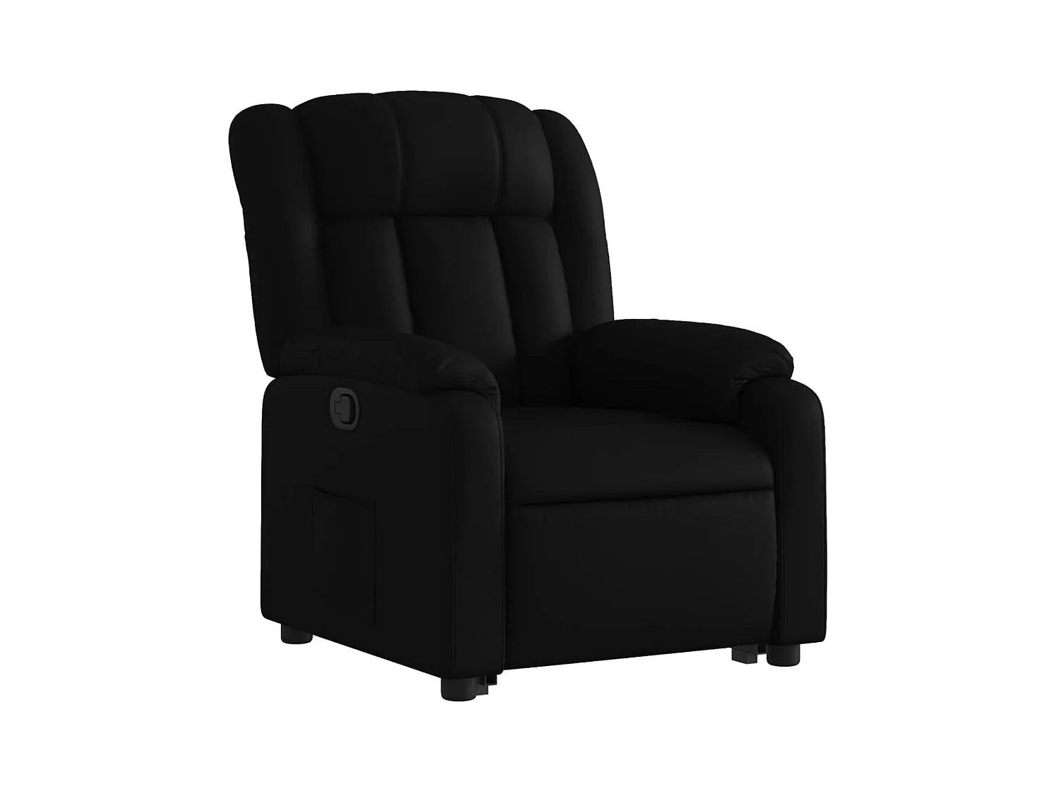 Fauteuil relax TV rembourrage PVC noire 78 x 92 x 98 cm DEC028083