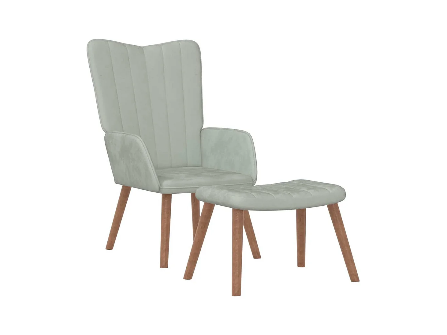 Fauteuil lounge chaise de grise 61.5 x 69 x 95.5 cm DEC026517