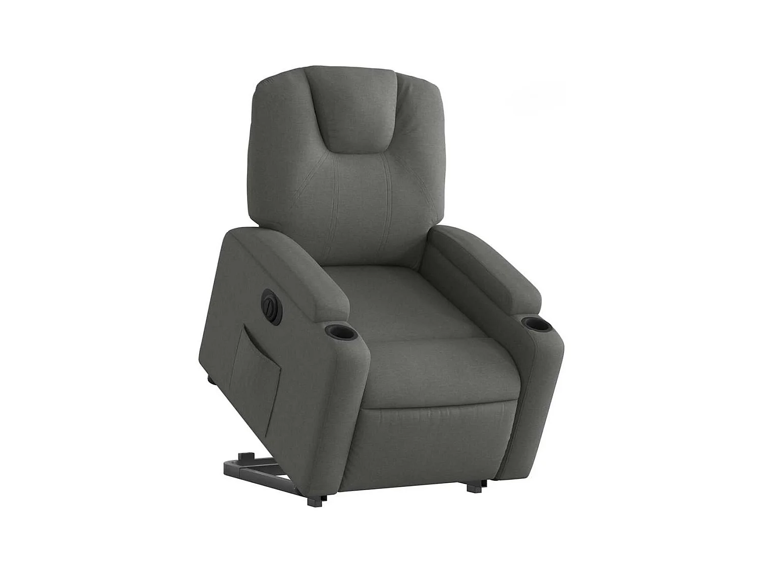 Fauteuil relax TV fonction tissu grise 74 x 88 x 97 cm DEC028366