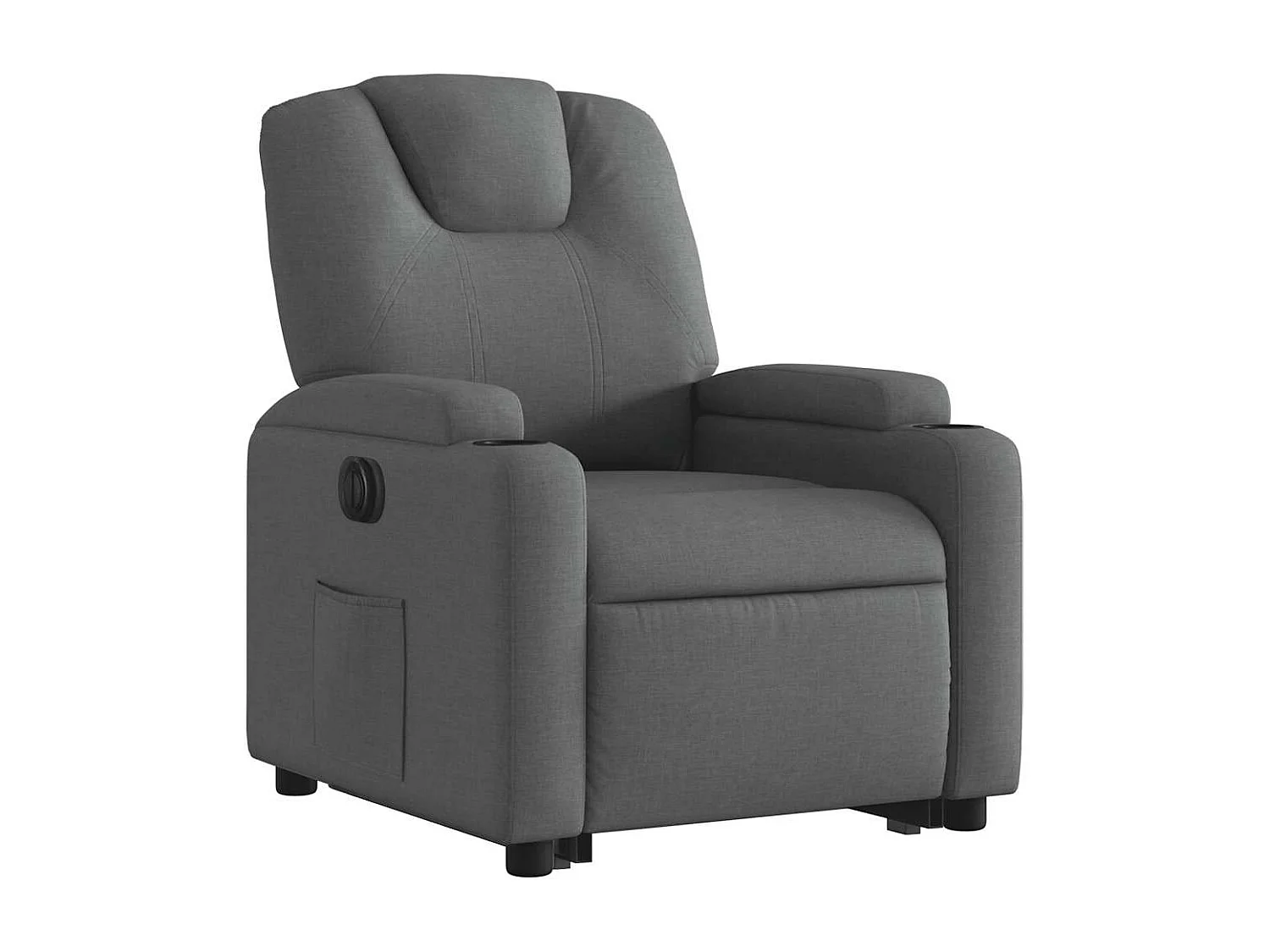 Fauteuil relax TV fonction tissu grise 74 x 88 x 97 cm DEC028366
