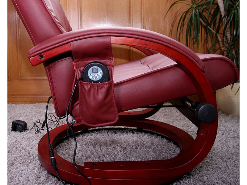 Fauteuil TV de massage bordeaux 66 x 89 x 98 cm 04_0002014