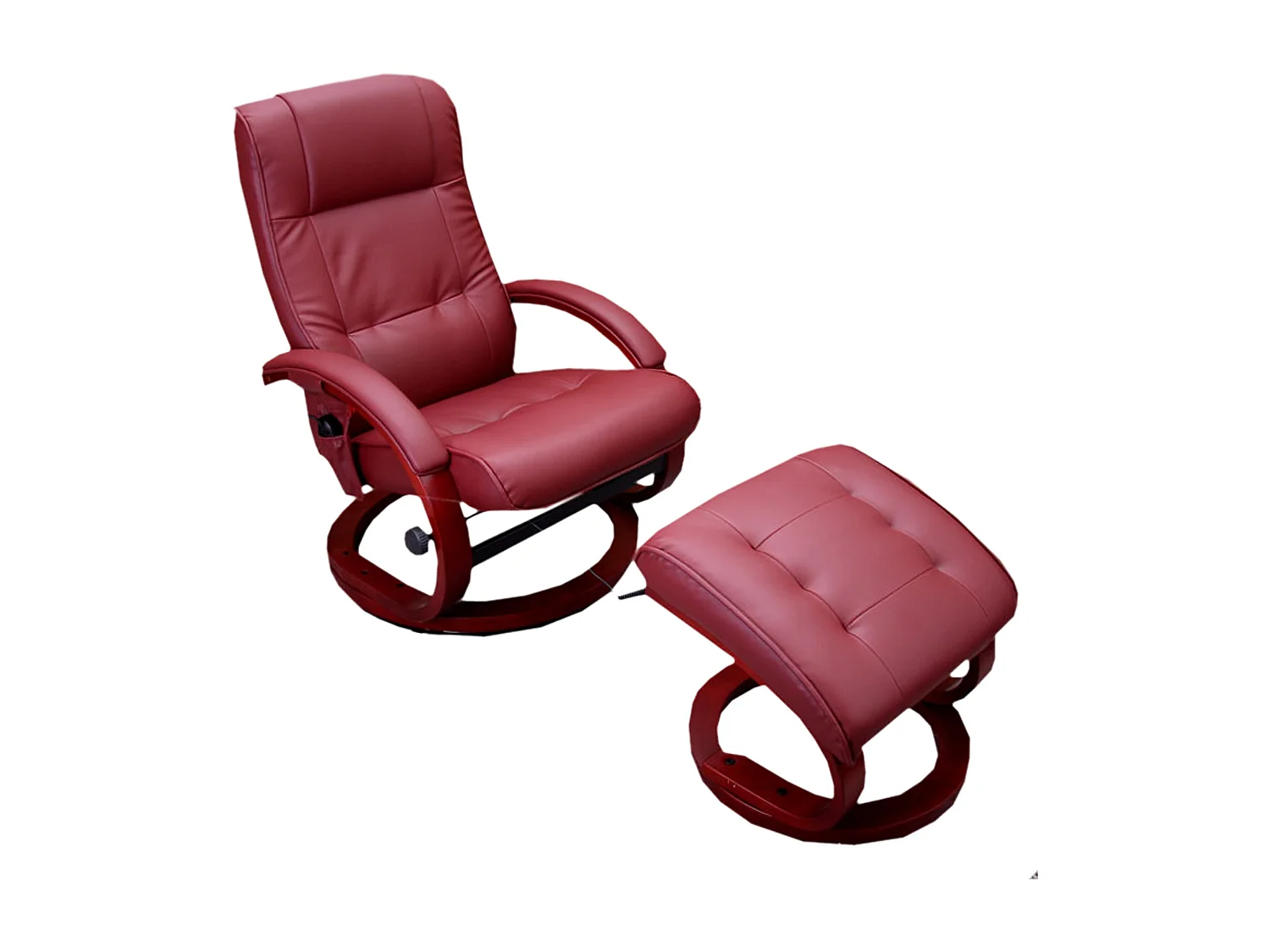 Fauteuil TV de massage bordeaux 66 x 89 x 98 cm 04_0002014