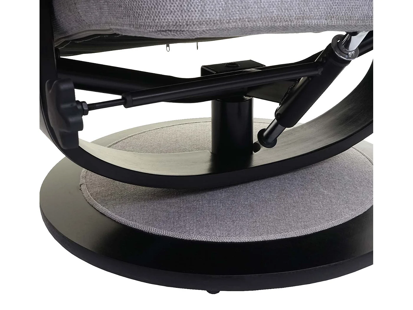 Fauteuil de relaxation TV tissu grise 84 x 120 x 107 cm 04_0001945