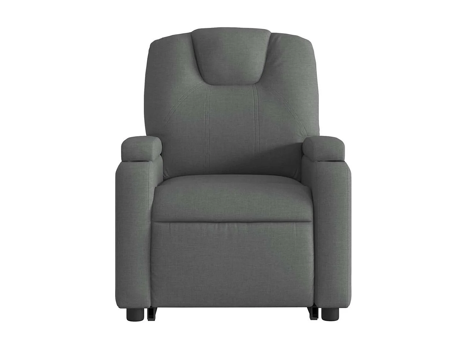Fauteuil relax TV rembourrage tissu grise 74 x 88 x 97 cm DEC027946