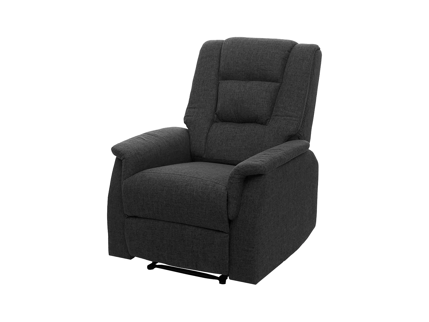 Fauteuil de massage repose-pieds tissu grise 79 x 96 x 102 cm 04_0006876