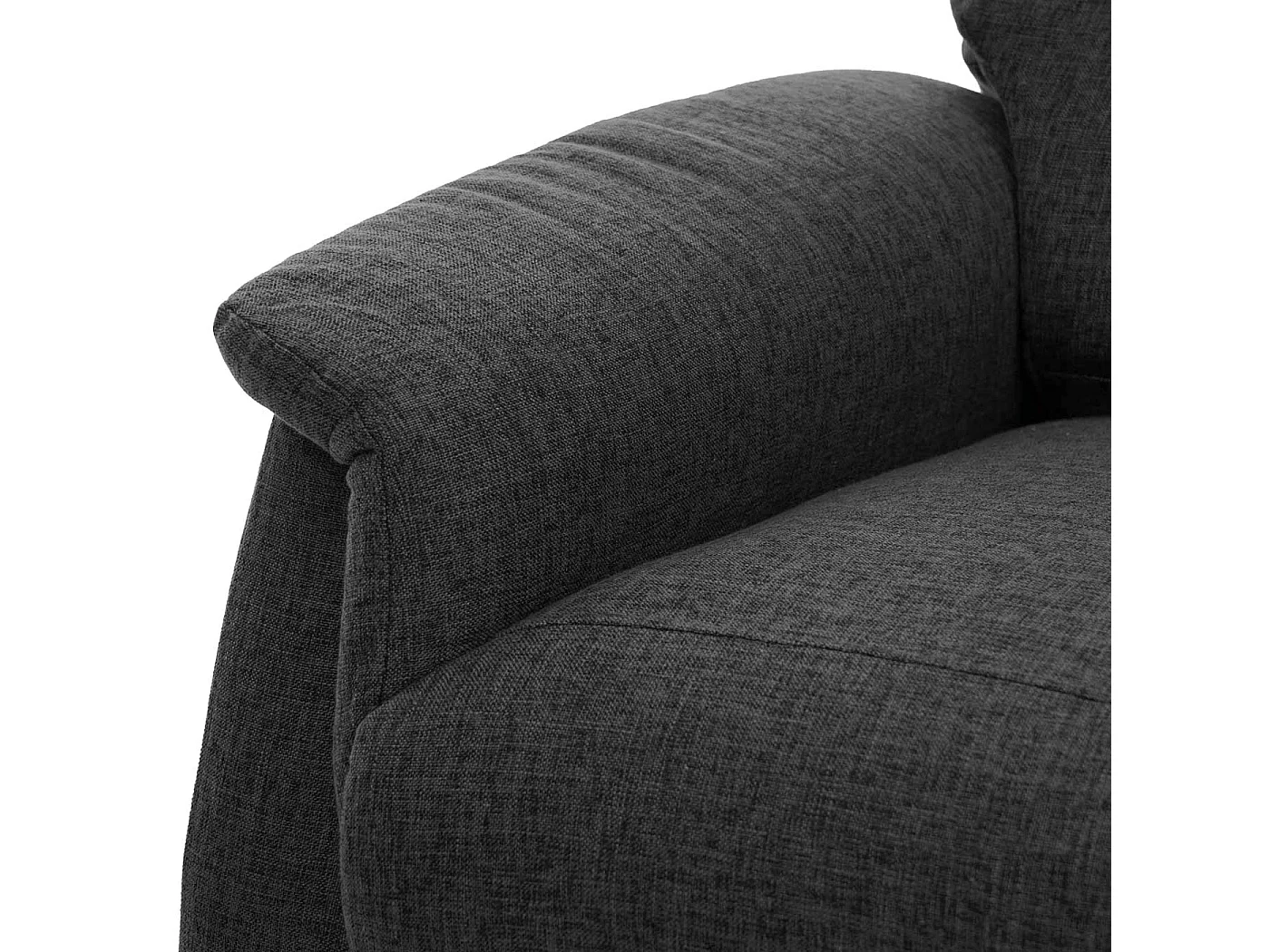 Fauteuil de massage repose-pieds tissu grise 79 x 96 x 102 cm 04_0006876