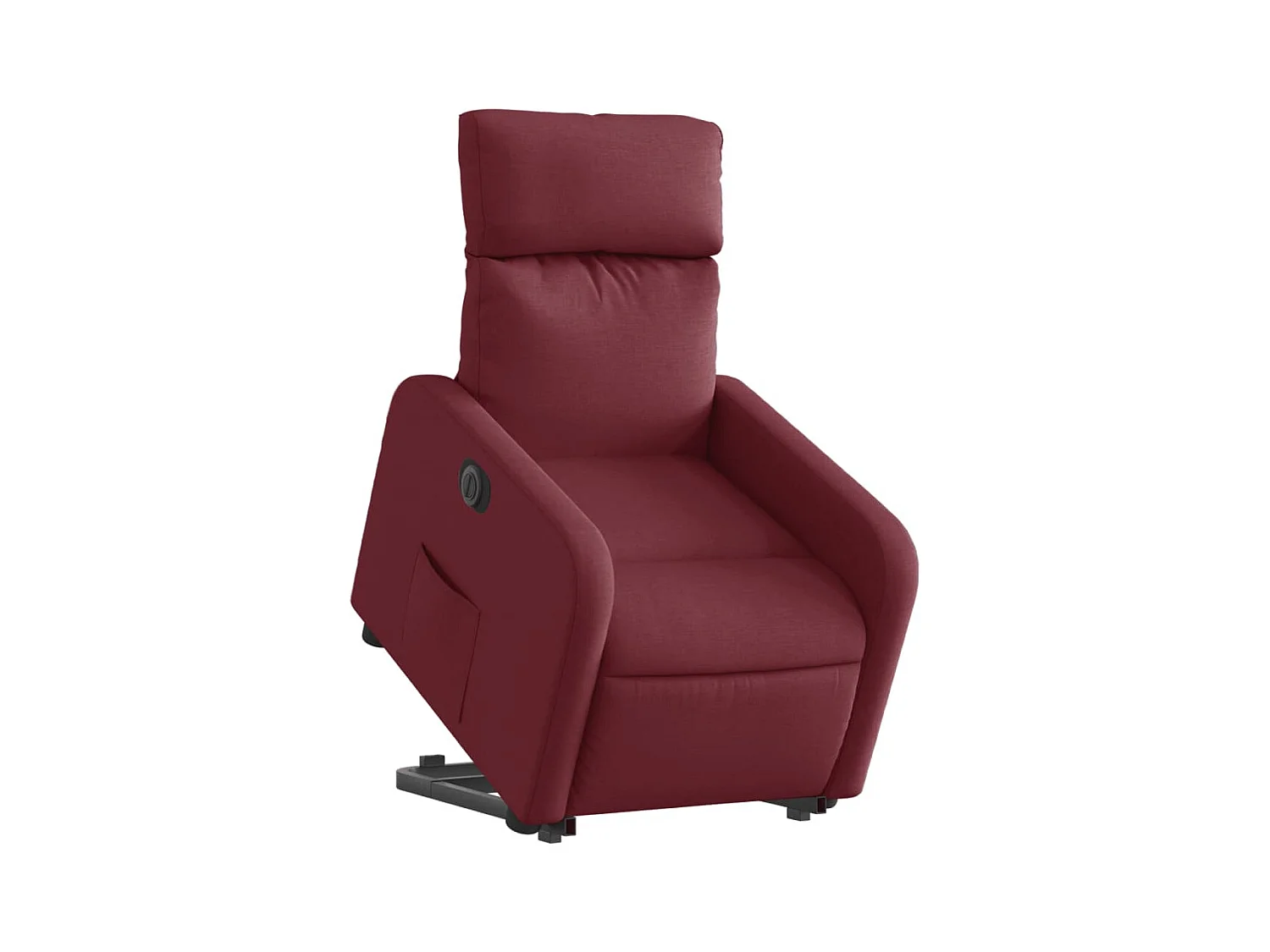 Fauteuil relax TV fonction tissu bordeaux 66 x 89.5 x 95.5 cm DEC028542