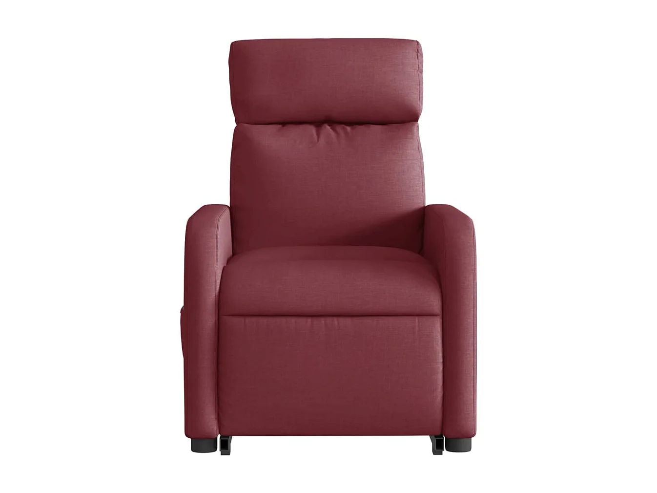 Fauteuil relax TV fonction tissu bordeaux 66 x 89.5 x 95.5 cm DEC028542