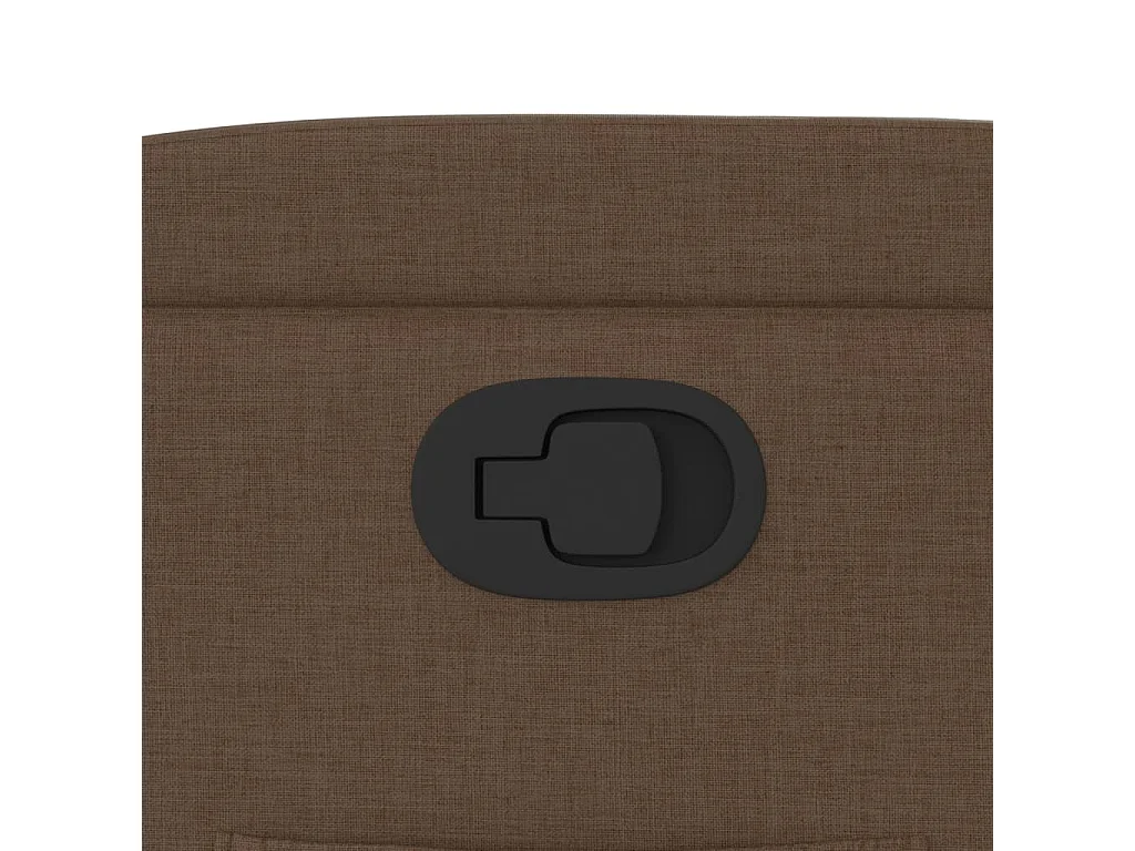 Fauteuil relax TV rembourrage tissu marron 74 x 89 x 100 cm DEC028050