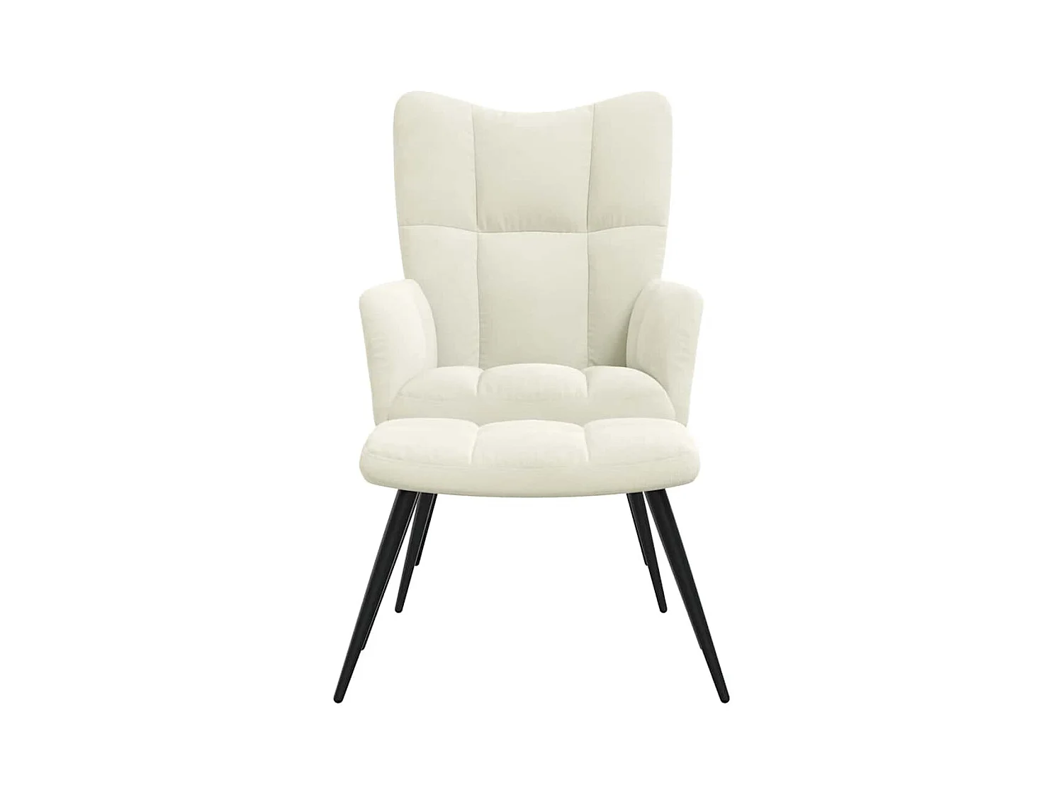 Fauteuil lounge chaise de crème 61 x 70 x 96.5 cm DEC026557