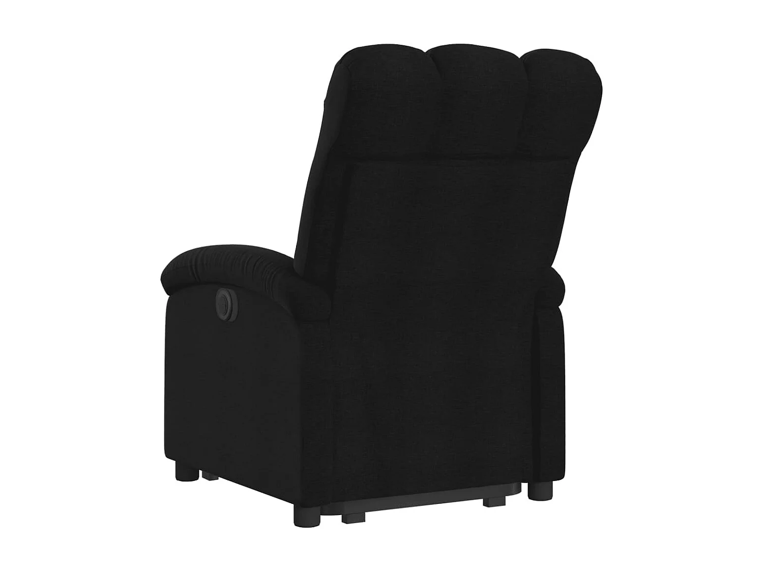 Fauteuil relax TV fonction tissu noire 70 x 93 x 101 cm DEC028504