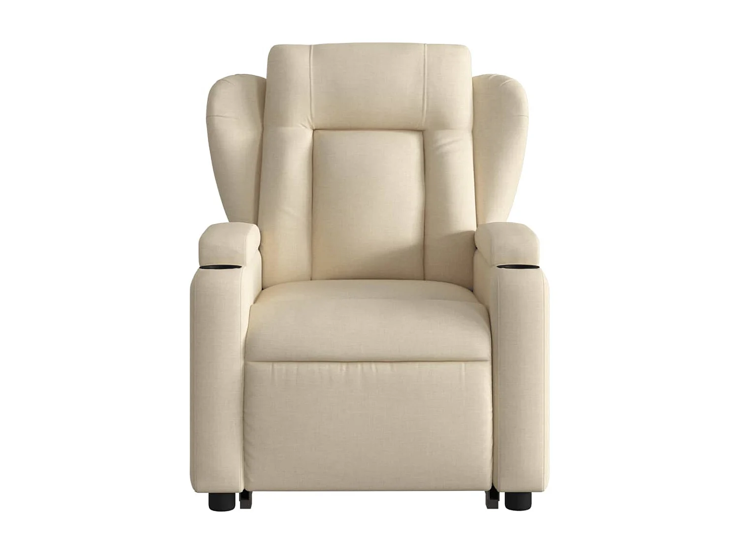 Fauteuil relax TV fonction tissu crème 77 x 94.5 x 100 cm DEC028275