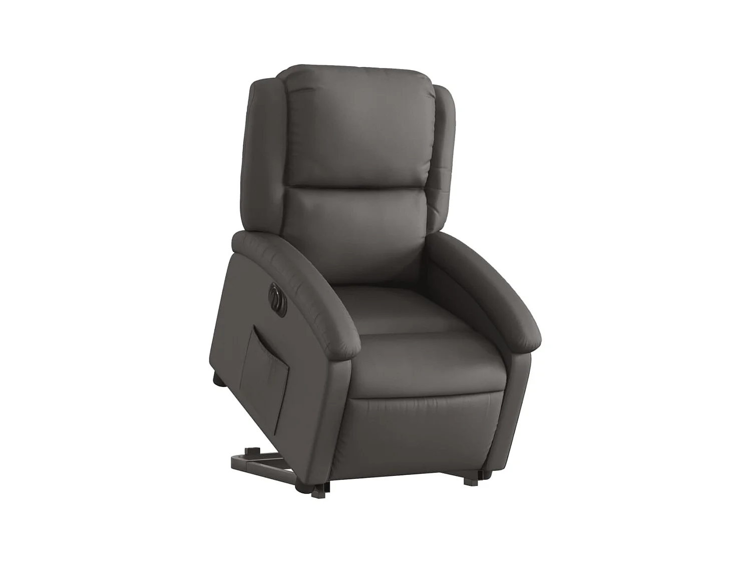 Fauteuil relax TV fonction cuir grise 71 x 86.5 x 99.5 cm DEC028335