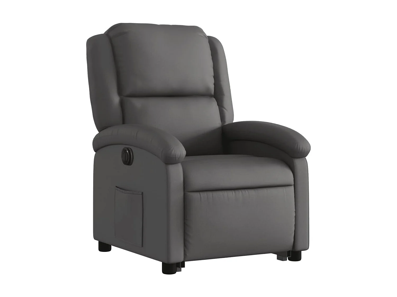 Fauteuil relax TV fonction cuir grise 71 x 86.5 x 99.5 cm DEC028335