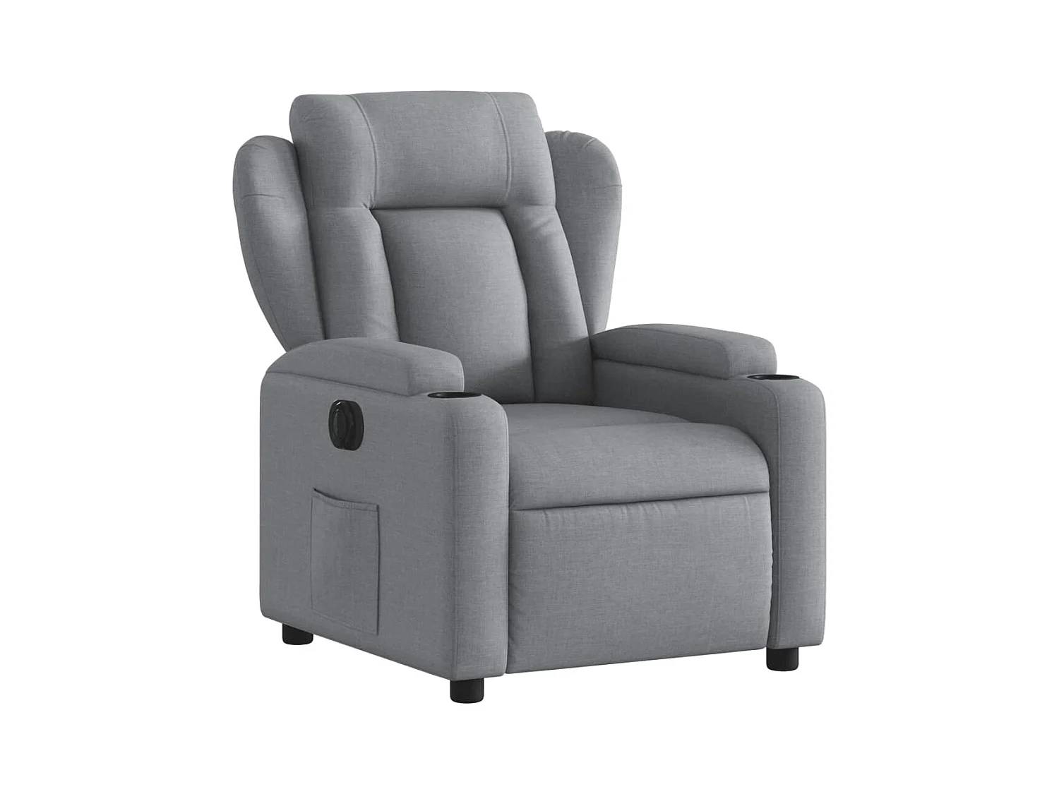 Fauteuil relax TV fonction tissu grise 77 x 94.5 x 100 cm DEC028304