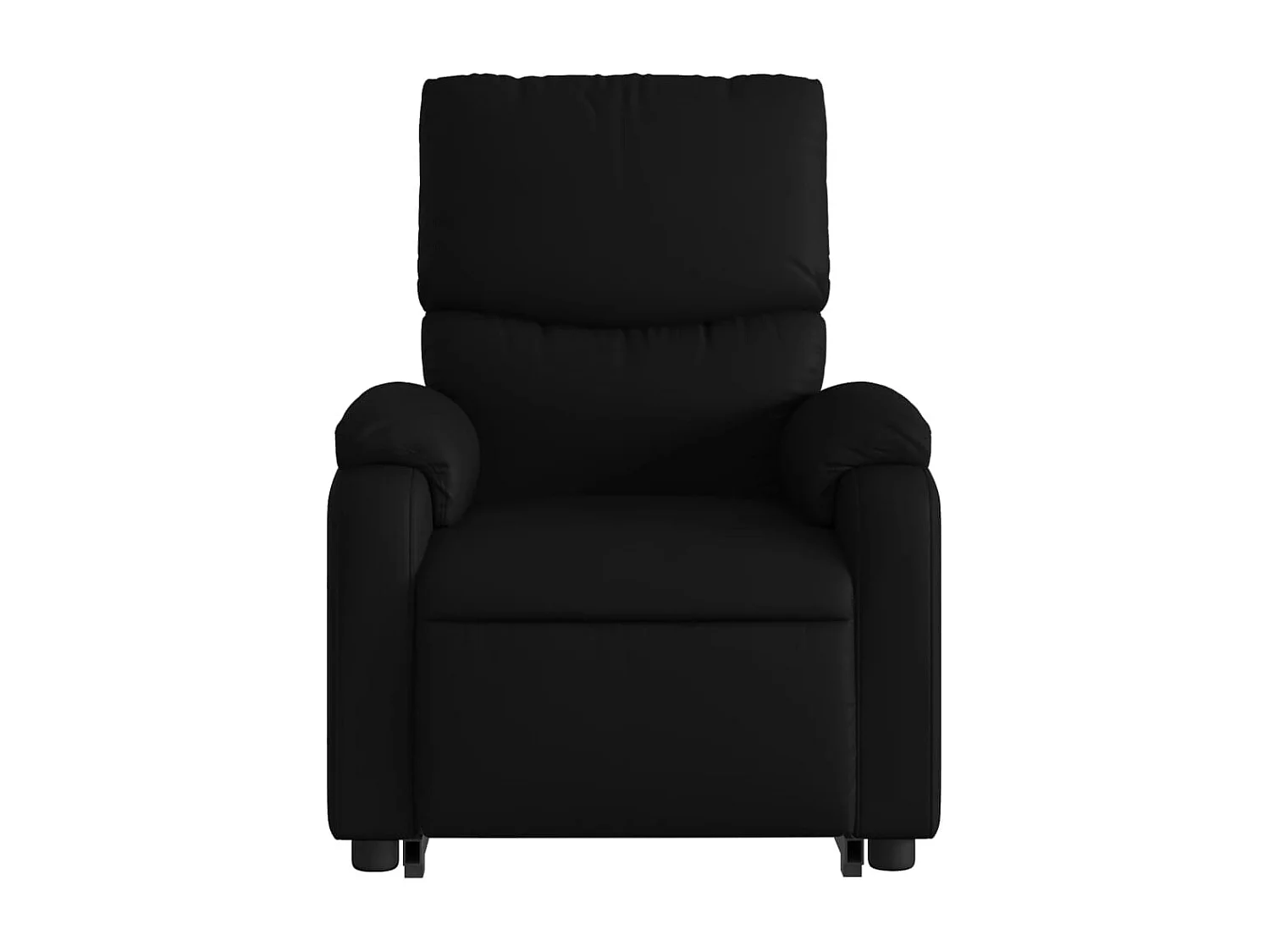 Fauteuil relax TV rembourrage PVC noire 75 x 99 x 99 cm DEC028067