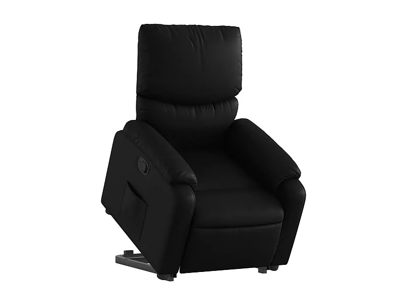 Fauteuil relax TV rembourrage PVC noire 75 x 99 x 99 cm DEC028067