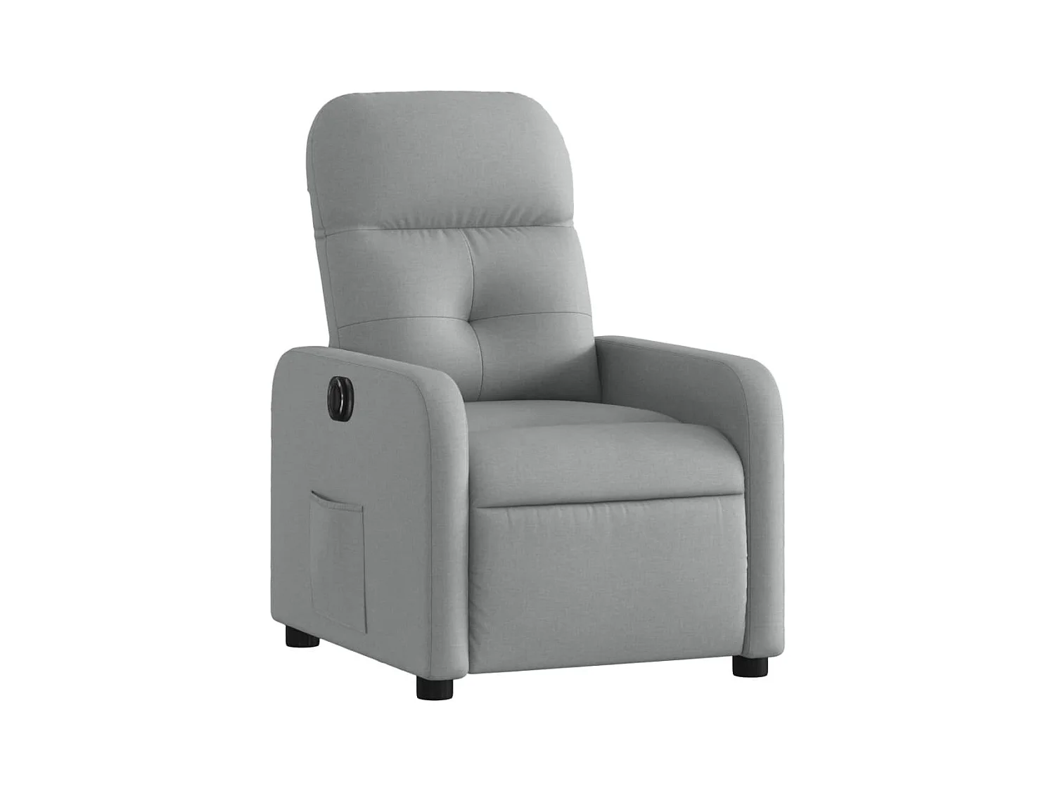 Fauteuil relax TV fonction tissu grise 66 x 89 x 96 cm DEC028328