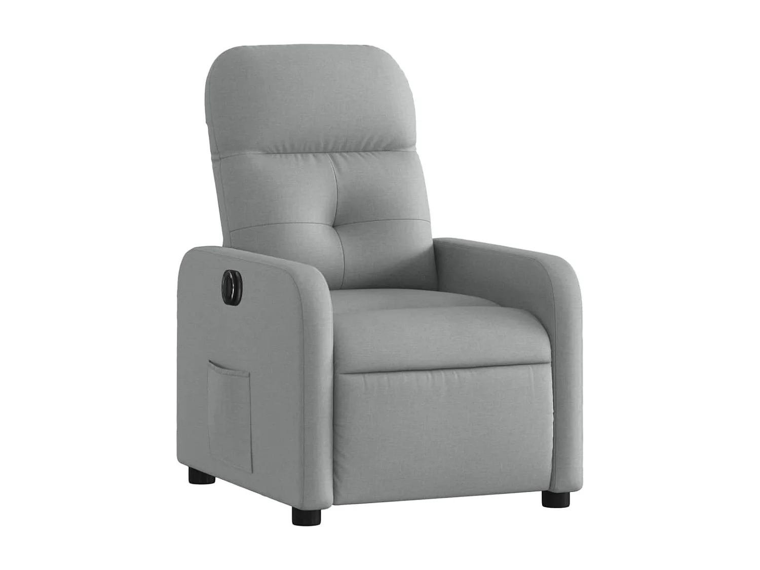Fauteuil relax TV fonction tissu grise 66 x 89 x 96 cm DEC028328