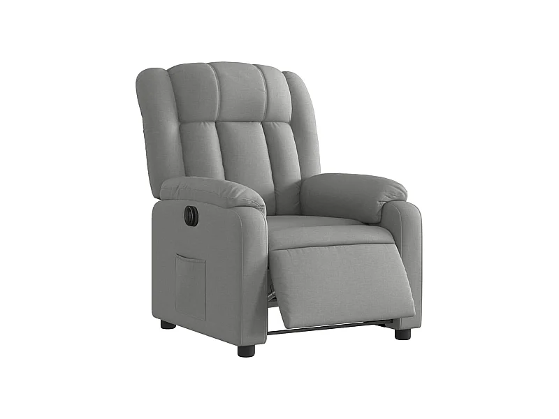 Fauteuil relax TV fonction tissu grise 78 x 92 x 98 cm DEC028327
