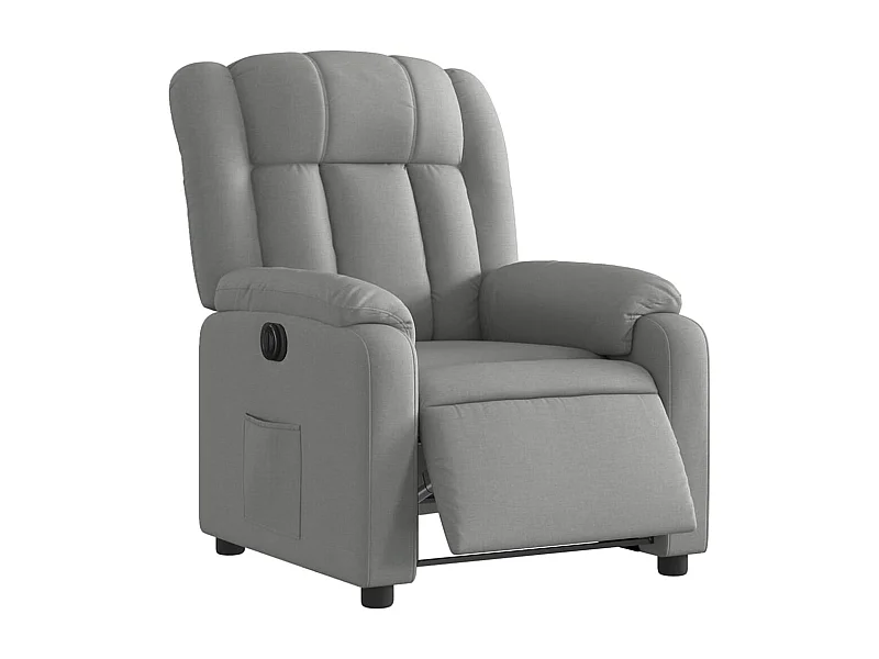 Fauteuil relax TV fonction tissu grise 78 x 92 x 98 cm DEC028327
