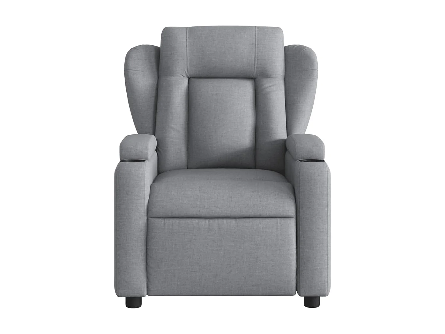 Fauteuil relax TV rembourrage tissu grise 77 x 94.5 x 100 cm DEC027886
