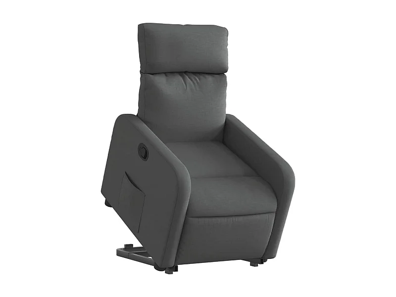 Fauteuil relax TV rembourrage tissu grise 66 x 89.5 x 95.5 cm DEC027959