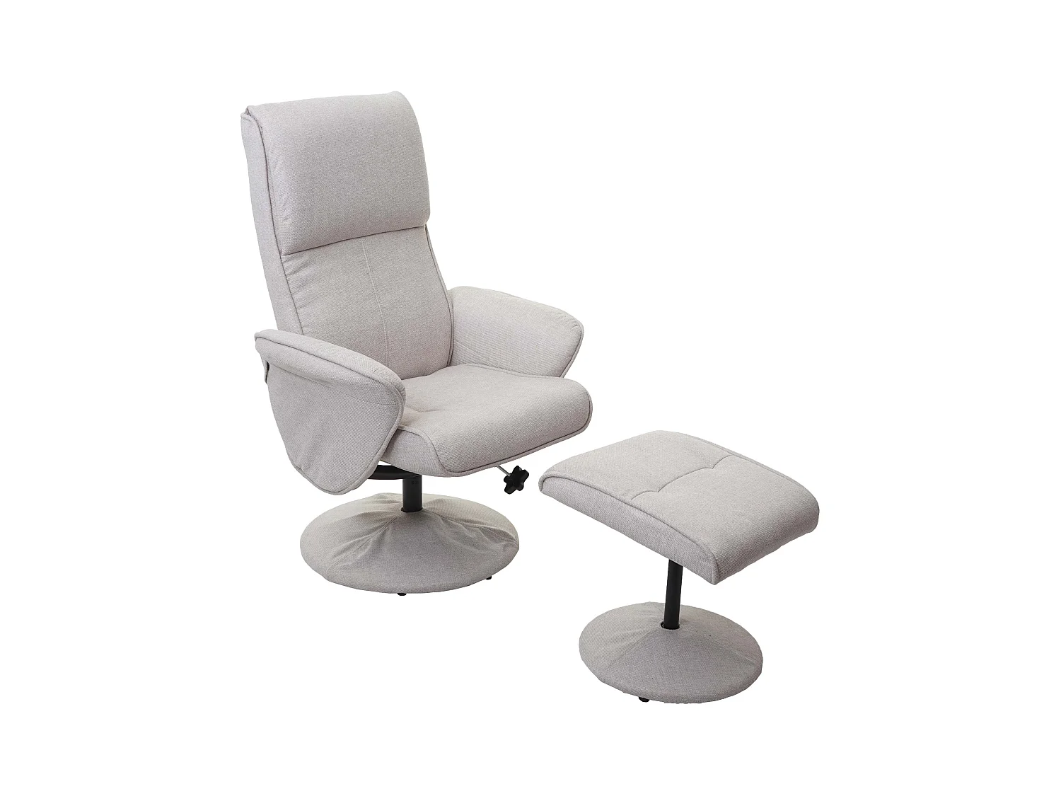 Fauteuil de relaxation TV PVC blanche 75 x 59 x 114 cm 04_0003105