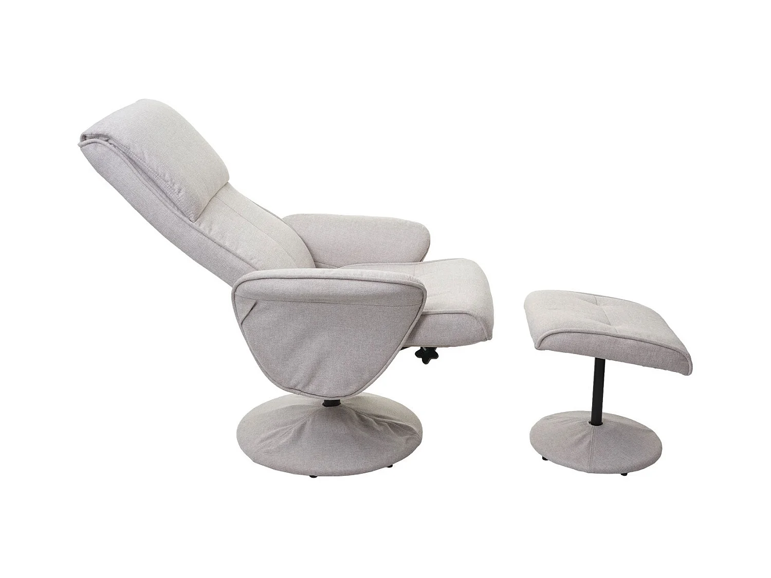 Fauteuil de relaxation TV PVC blanche 75 x 59 x 114 cm 04_0003105