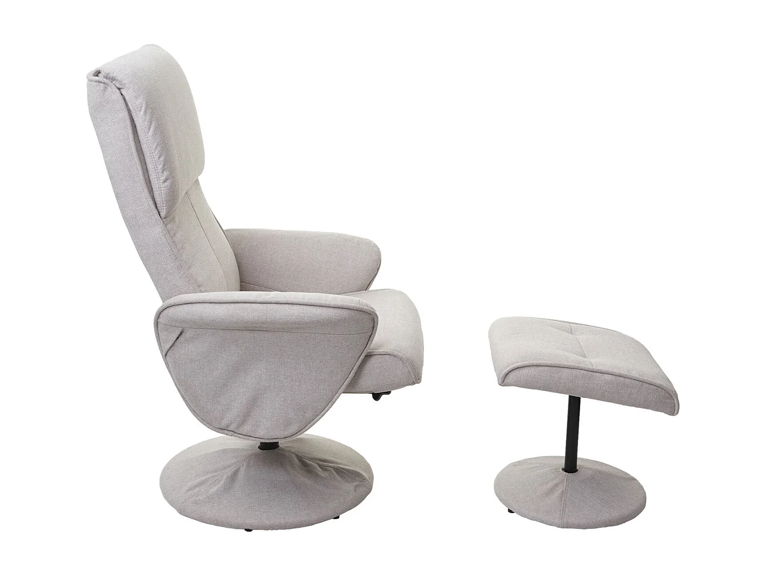 Fauteuil de relaxation TV PVC blanche 75 x 59 x 114 cm 04_0003105