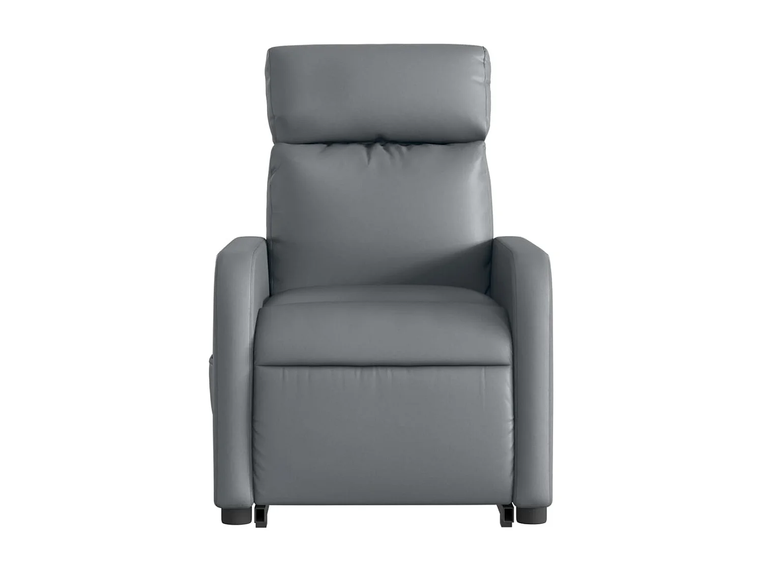 Fauteuil relax TV fonction PVC grise 66 x 89.5 x 95.5 cm DEC028380