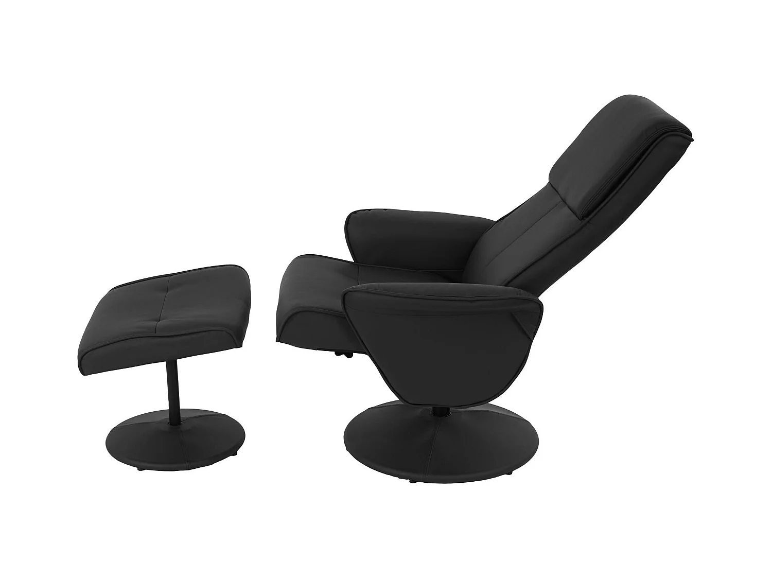 Fauteuil de relaxation TV noire 75 x 59 x 114 cm 04_0001940